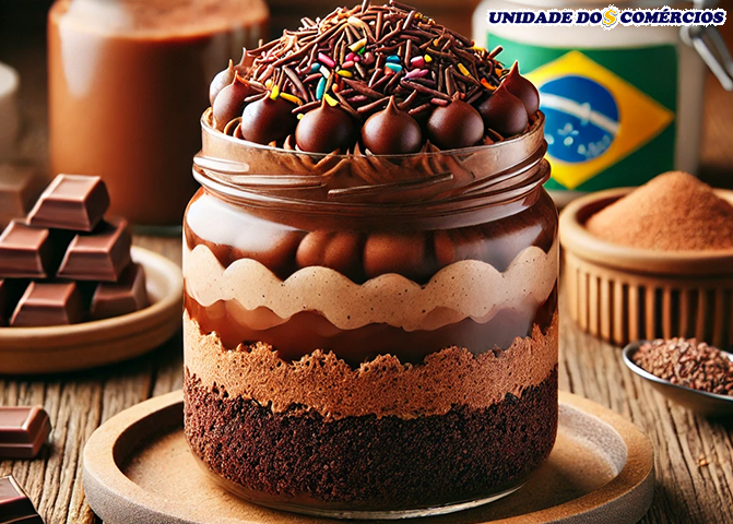 Receita de Bolo no Pote de Chocolate Cremoso!